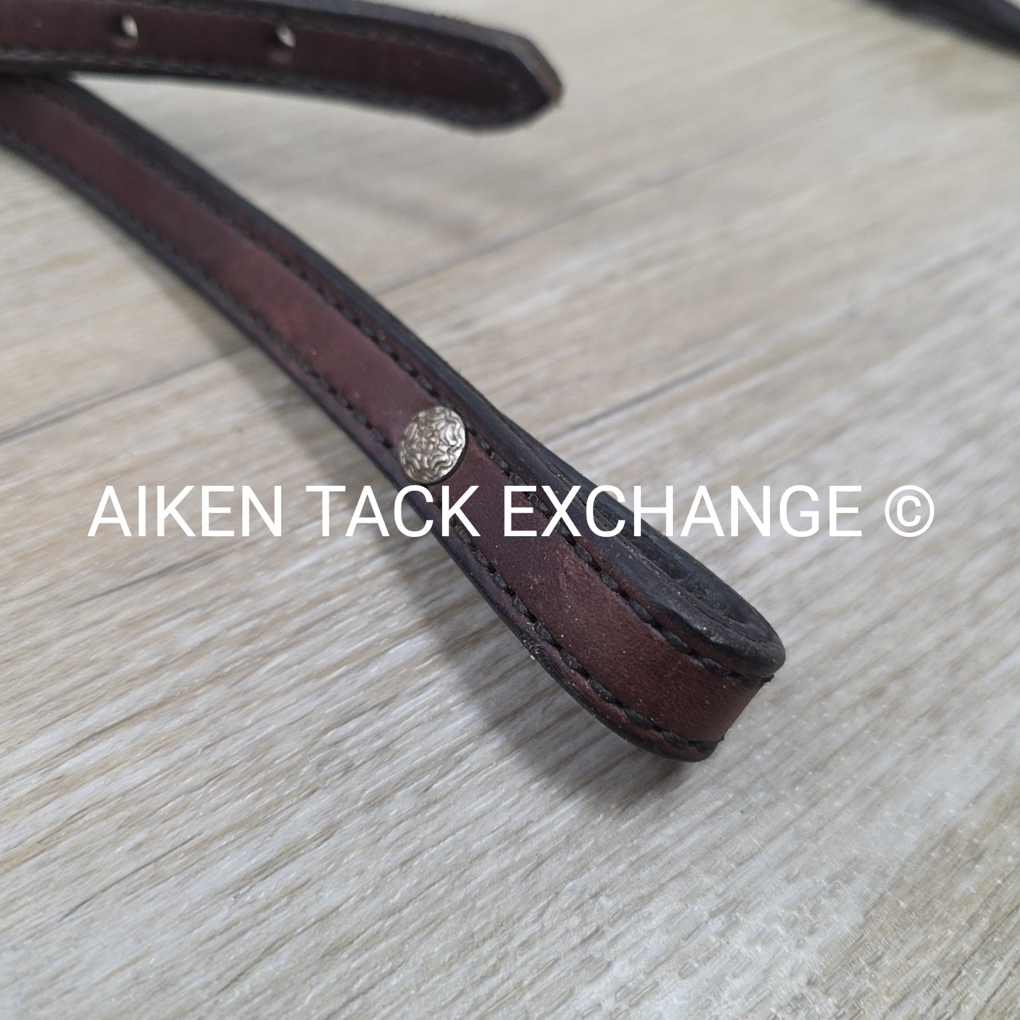 Tory Leather One Ear Headstall, No Reins, Brown, Size Full