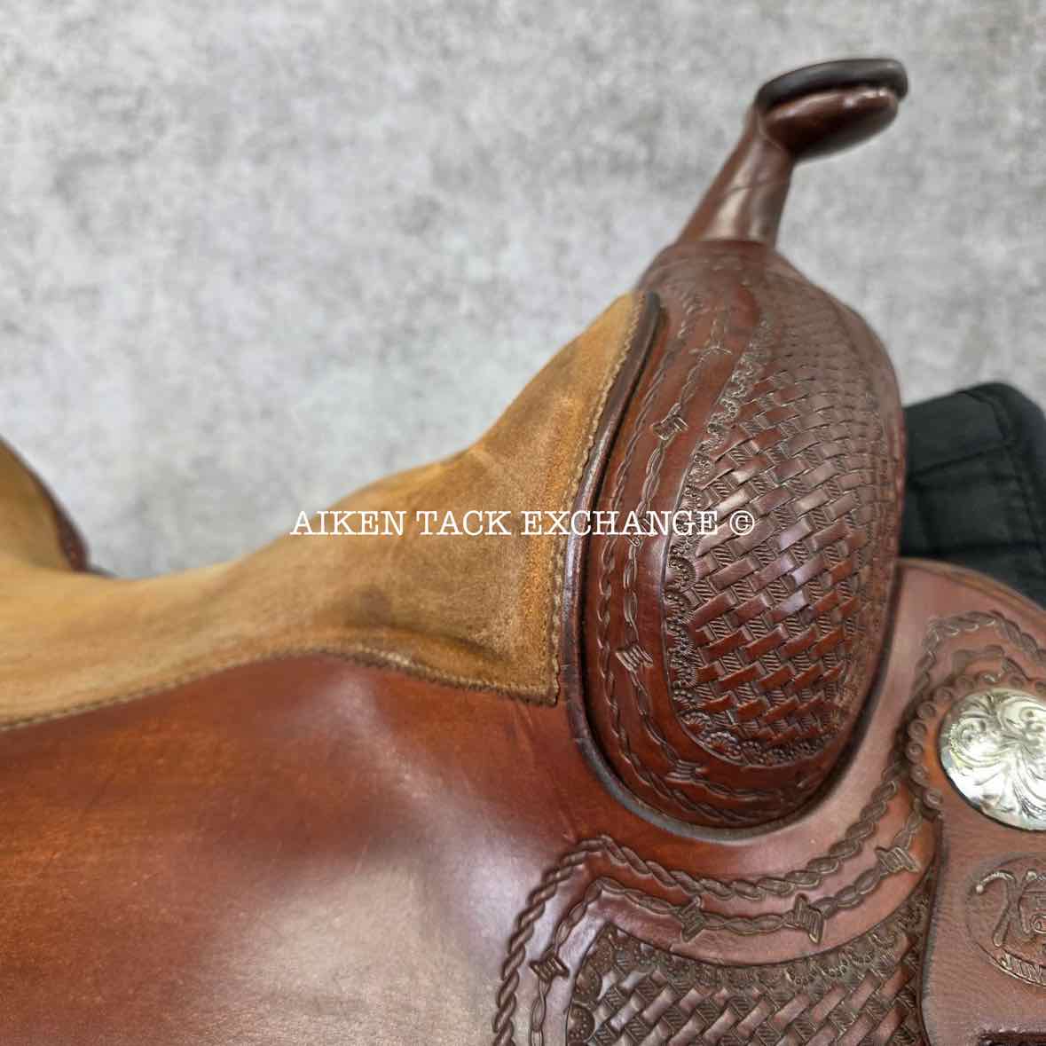 **On Trial** Jim Taylor Saddlery Xtreem Reining Western Saddle, 16" Seat, Shoulder Free Tree - Wide - Full QH Bars