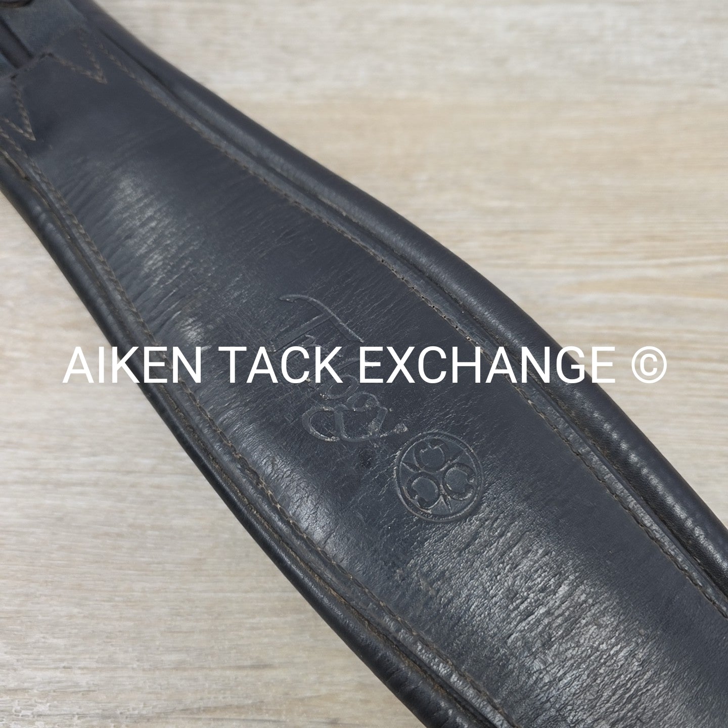 Trilogy Padded Leather Contour Girth, Black, 24"