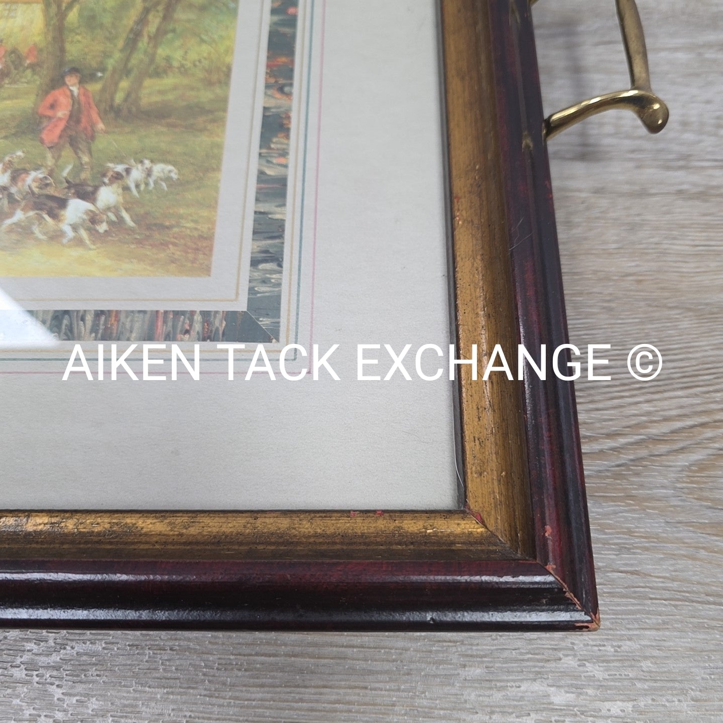 Fox Hunting Scene Coffee Table Tray