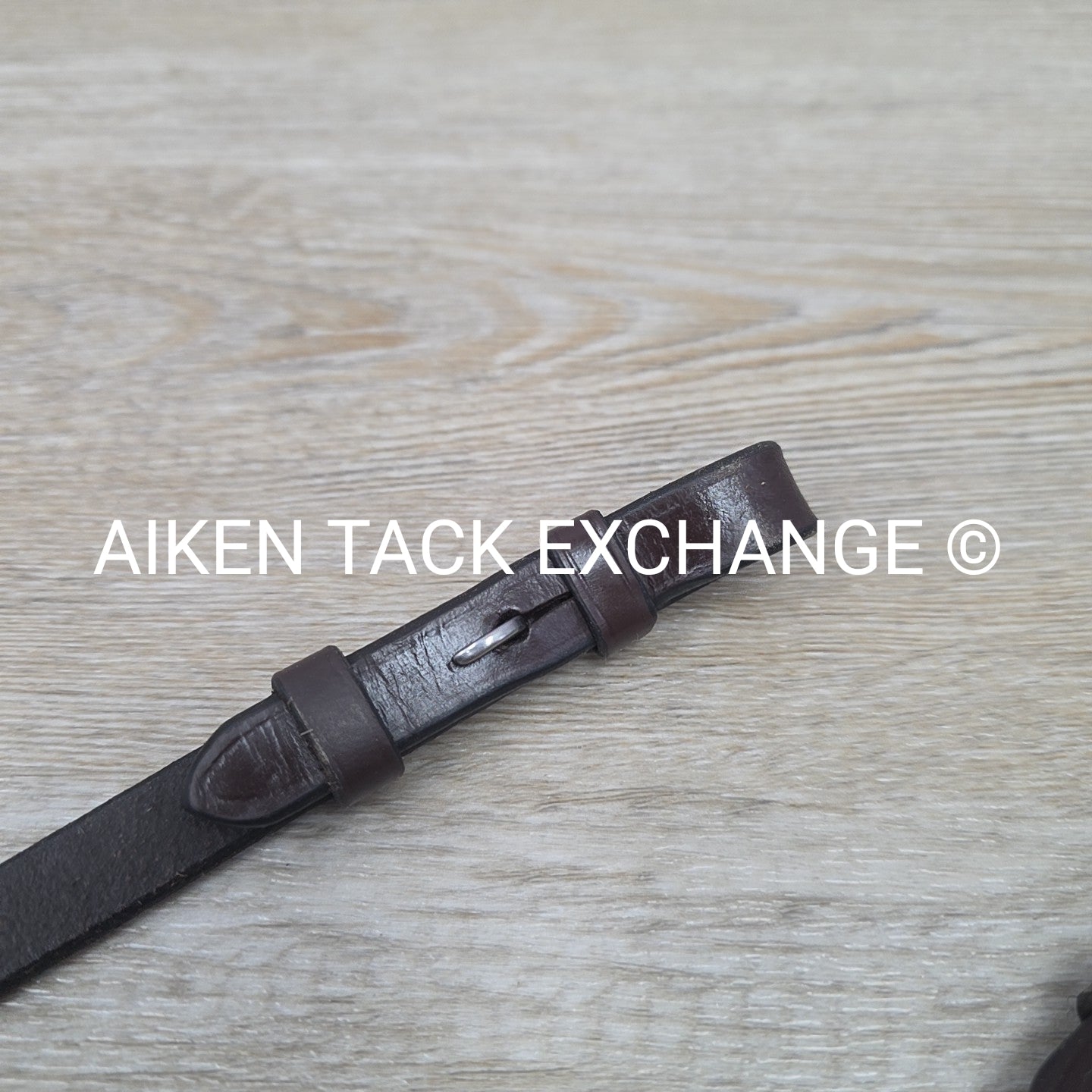 KL Select Black Oak Rubber Reins, Brown, Size Full