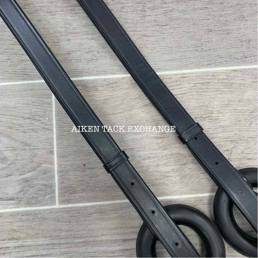 KL Select Red Barn Donut Side Reins, Brand New, Black, Size Full