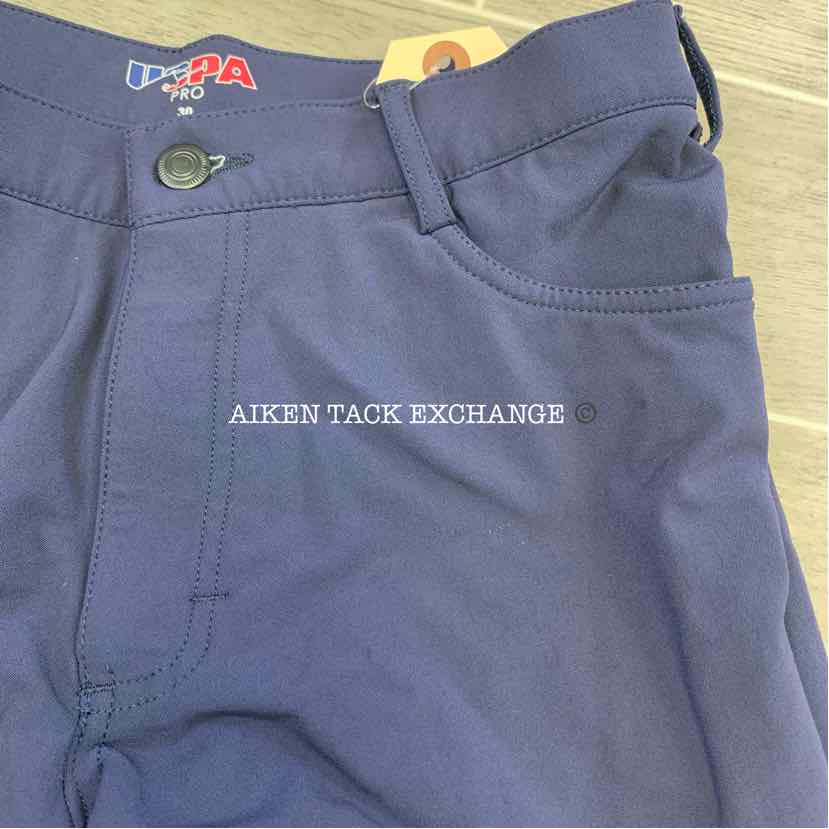 USPA Pro Silicone Grip Breeches, Size 30