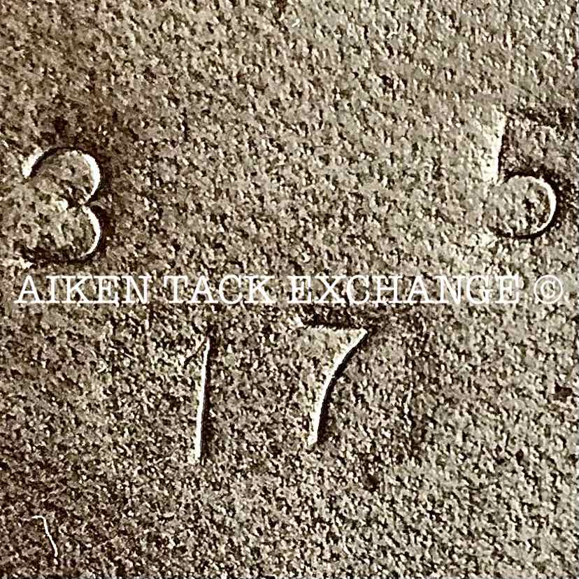 2017 Stackhouse Close Contact Jump Saddle, 16.5" Seat, Short Flap, Medium Narrow