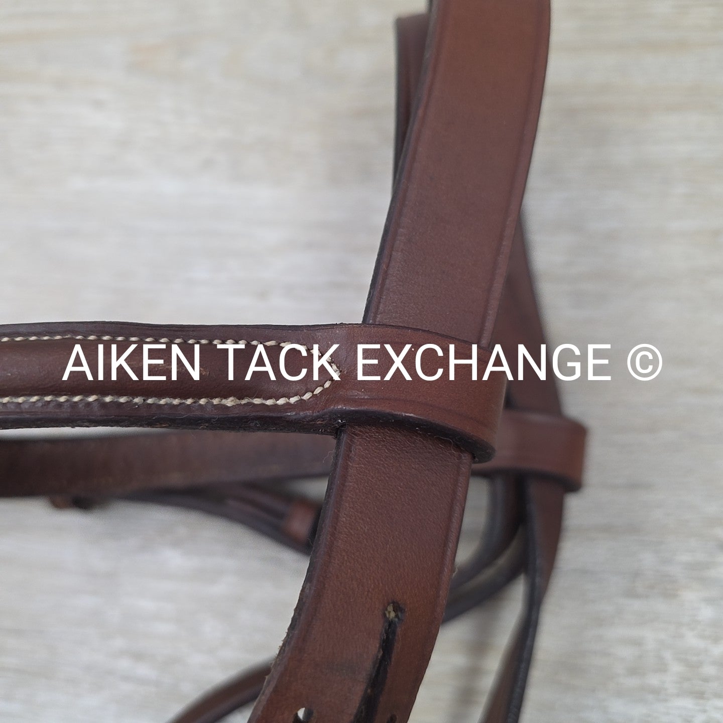 Dover Saddlery Circuit Plain Raised Figure 8 Bridle, No Reins, Size Full