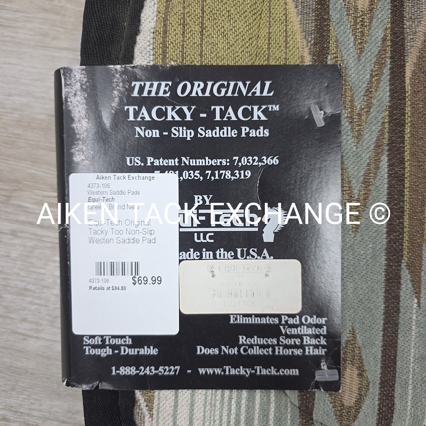 Equi-Tech Original Tacky Too Non-Slip Westen Saddle Pad