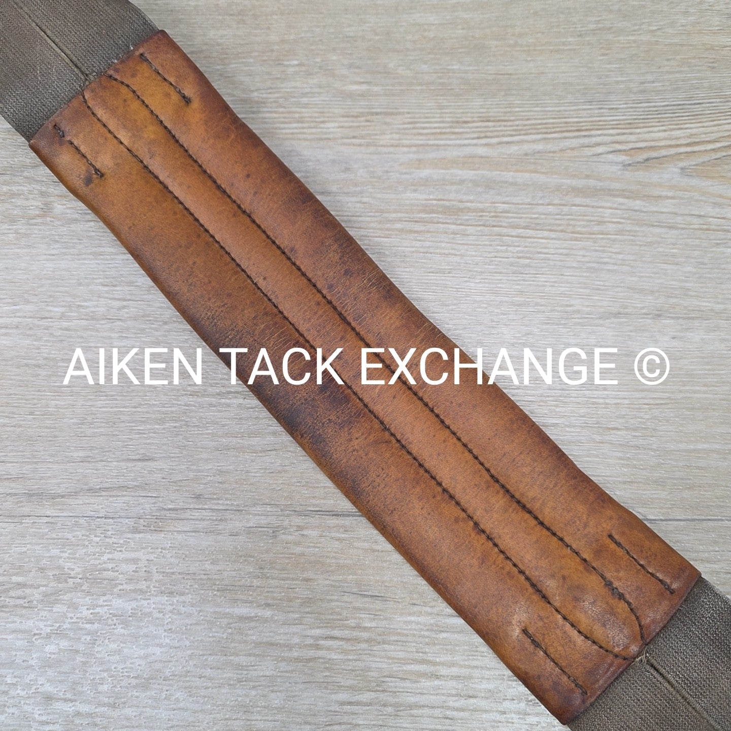 Mortack Girth with Double Elastic, Brown, 46"