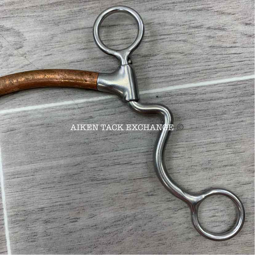 Copper Mullen Mouth Shanked Bit 4.5"