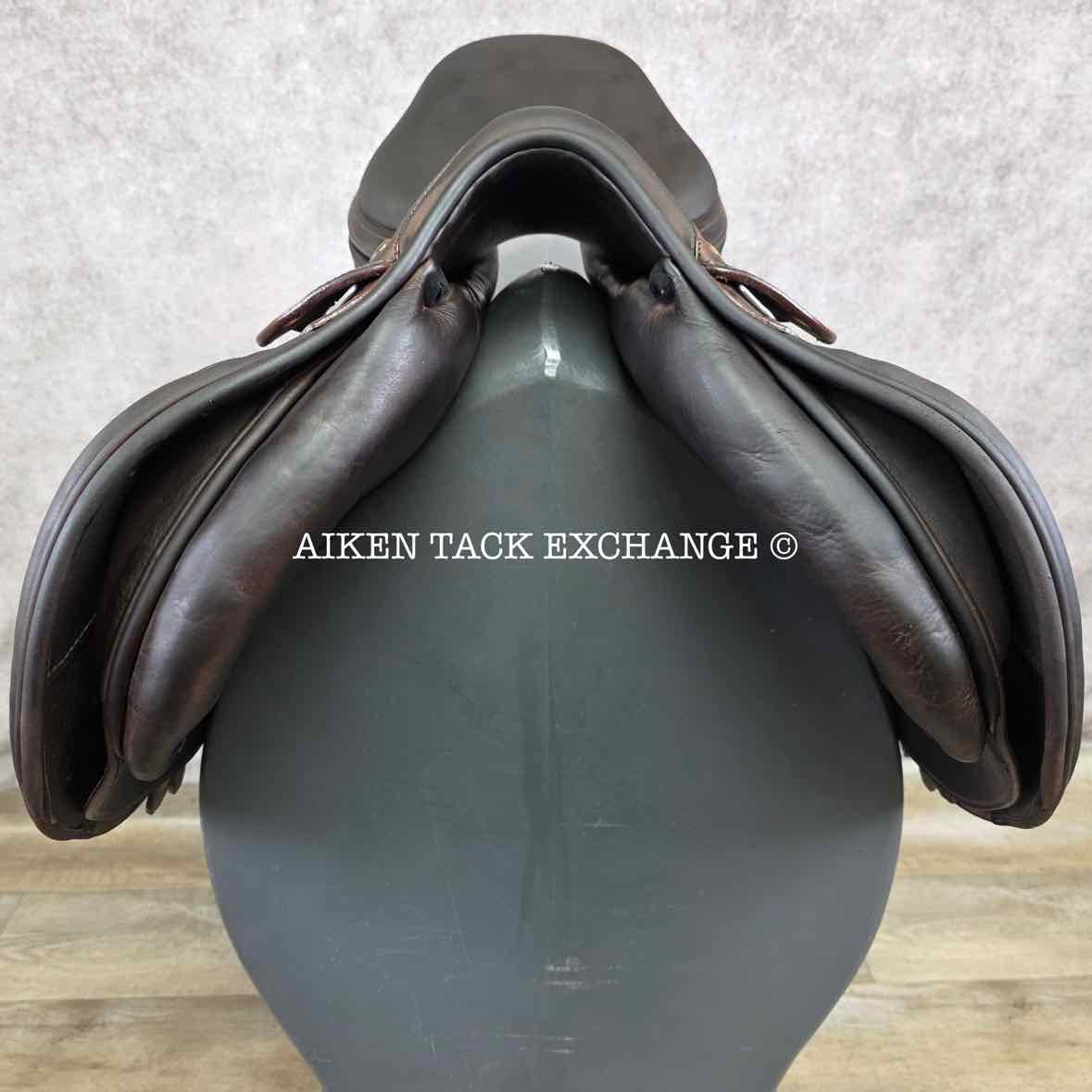 2012 Prestige Boston Close Contact Jump Saddle, 17" Seat, 33 Tree - Medium, Wool Flocked Panels