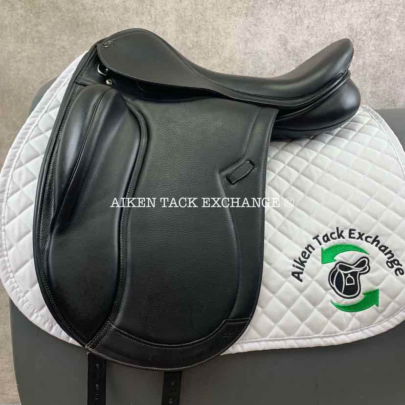 2019 PDS Carl Hester Integro II Monoflap Dressage Saddle, 18" Seat, Adjustable Tree - Changeable Gullet, Wool Flocked Panels