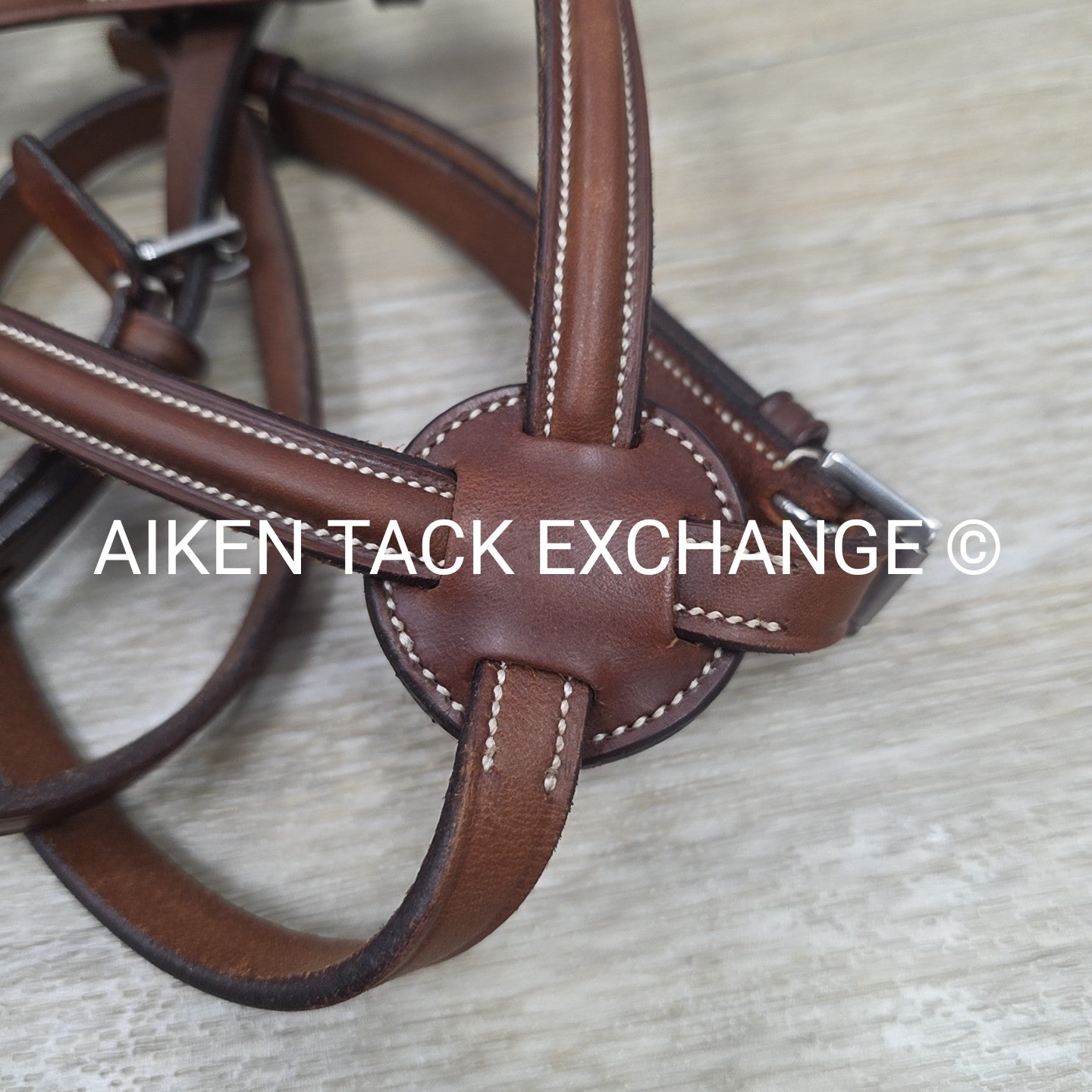 Dover Saddlery Circuit Plain Raised Figure 8 Bridle, No Reins, Size Full