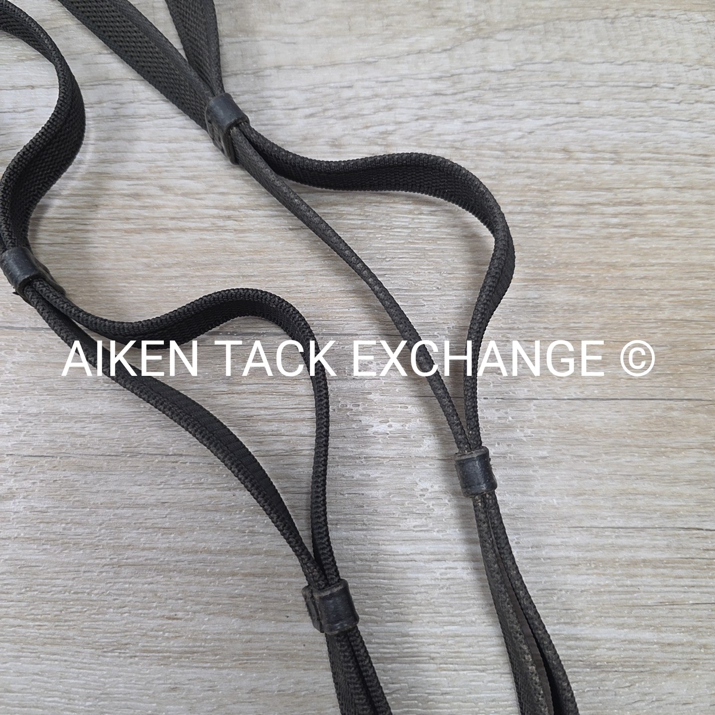 Double Layer Grip Anti-Slip Reins with Hand Loops, Black, 54"