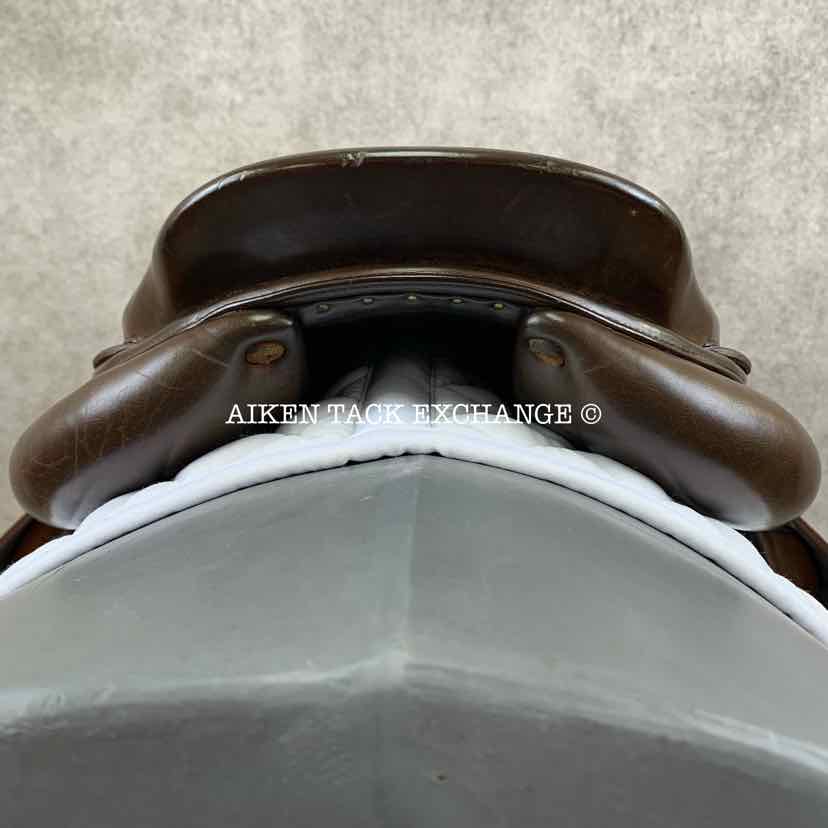 **SOLD** 2014 Meyer Act 1 Close Contact Jump Saddle, 17" Seat (Semi-Deep), Medium Tree, 4 Flap (Regular), Foam Panels