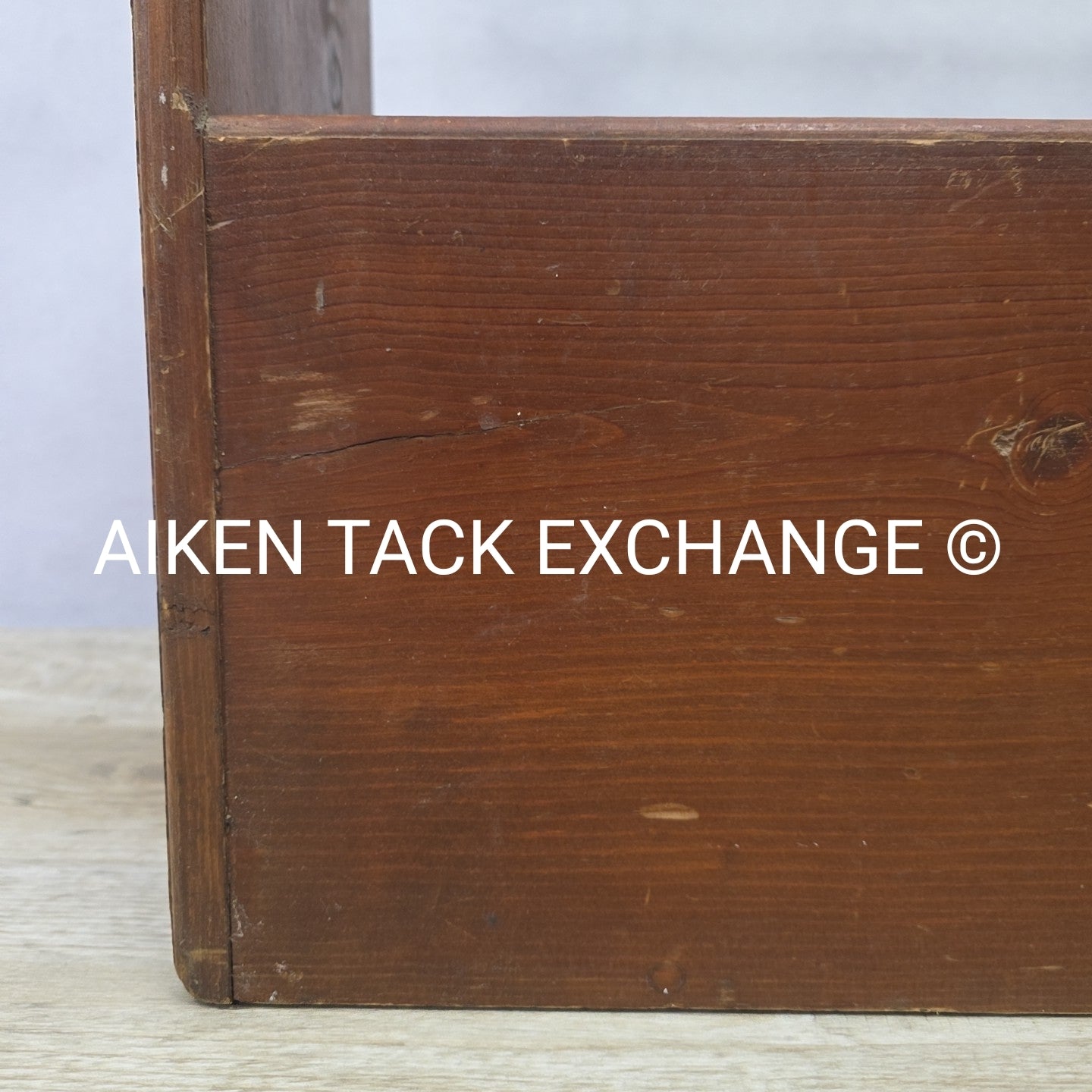 Wood Saddle Stand Tack Box