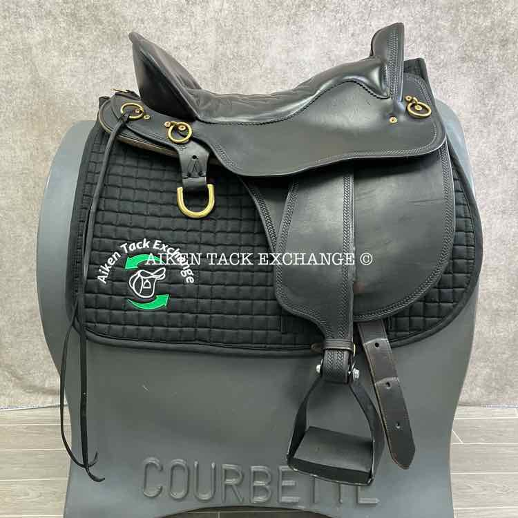 2005 Tucker 146 Classic River Plantation Endurance Saddle, 17.5" Seat, Medium Tree - Semi QH Bars