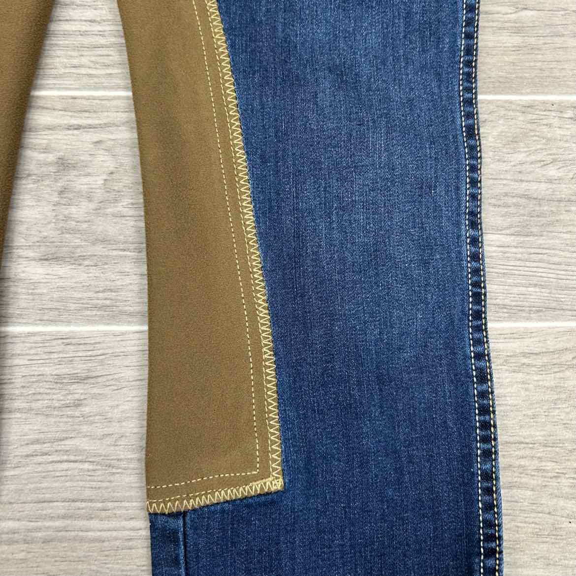 Goode Rider Denim Full Seat Breeches, Size 34