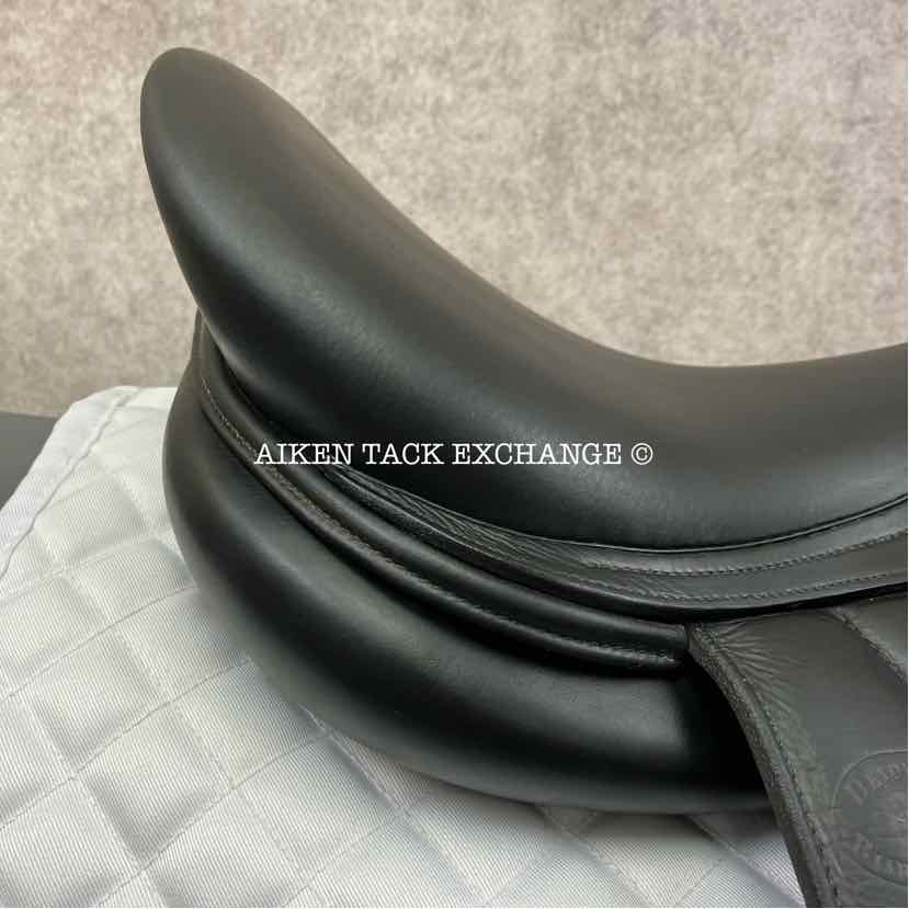 **SOLD** 2004 Devoucoux Makila Monoflap Dressage Saddle, 18" Seat, 1A Flap - Short, Medium Wide Tree, Foam Panels, Full Buffalo Leather