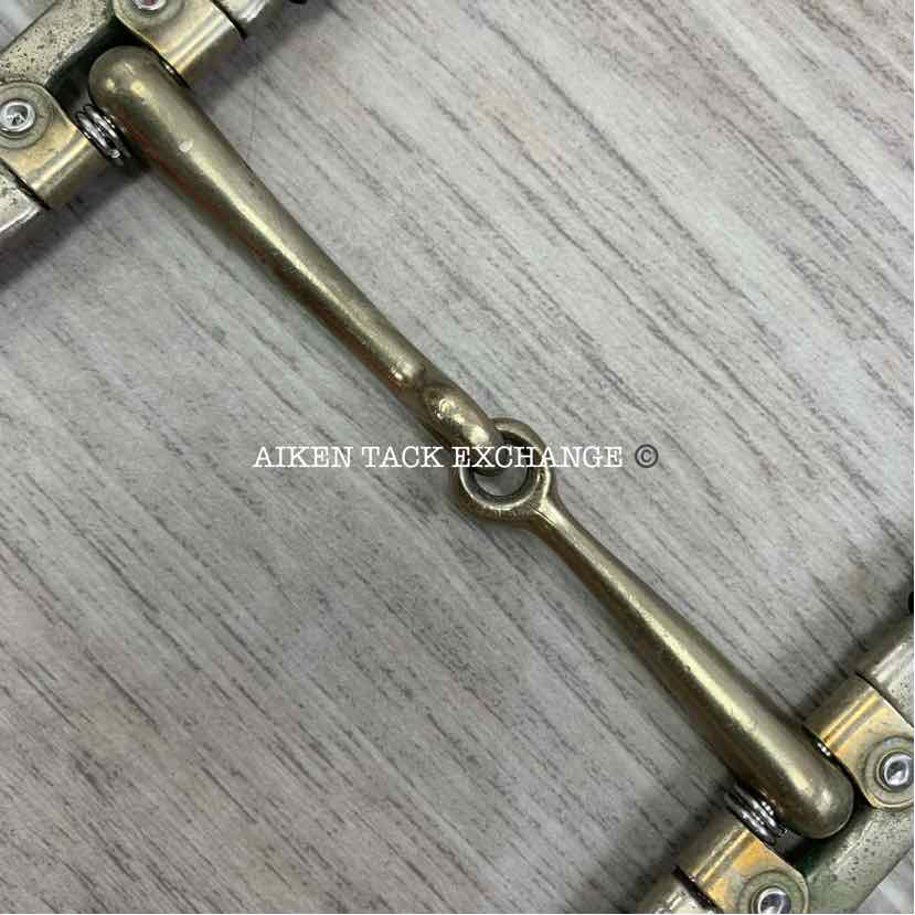 Single Jointed Leather Covered Cheek Long Shank Elevator Bit 5"