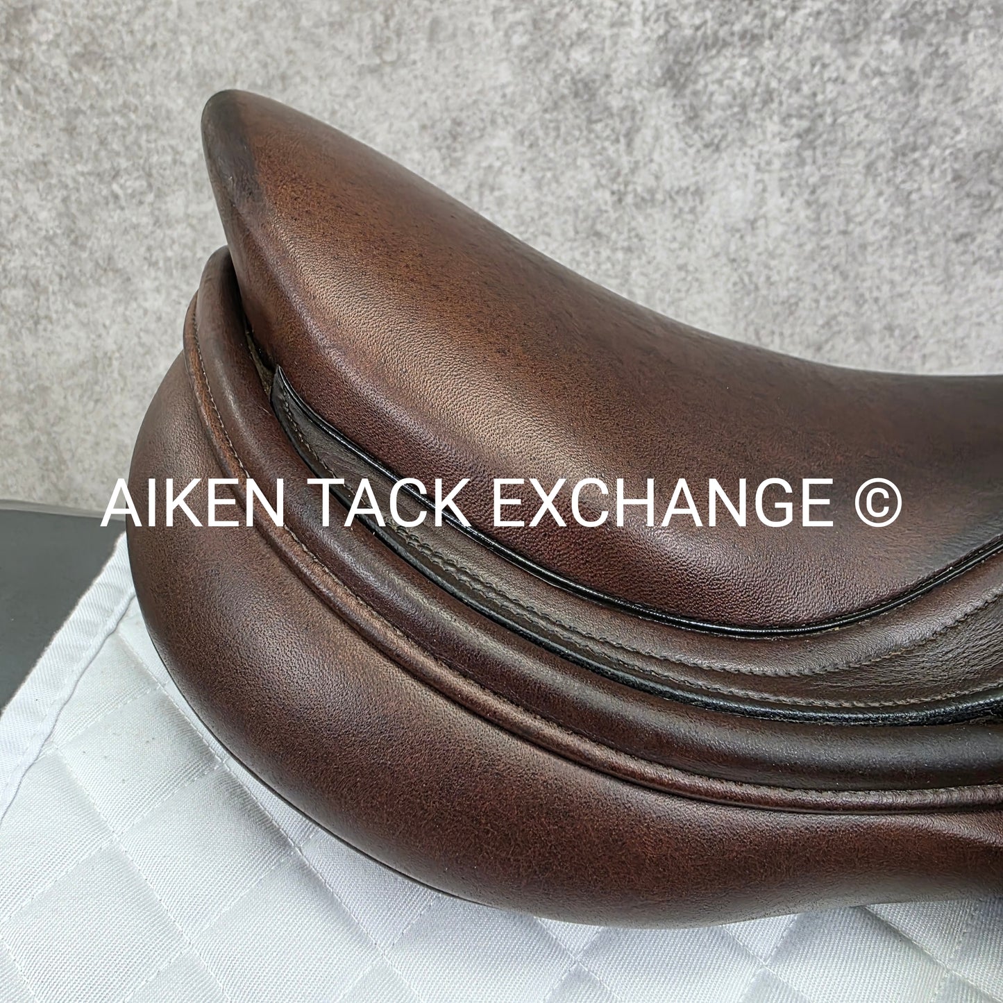 **SOLD** 2002 Schleese Leslie Jump Saddle, 17.5" Seat, Medium Wide Tree, Wool Flocked Panels