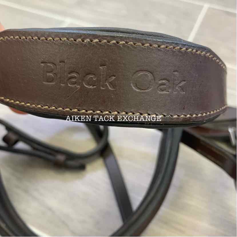 KL Select Black Oak Cyprus Hunter Bridle w/ Matching Reins, Size Pony