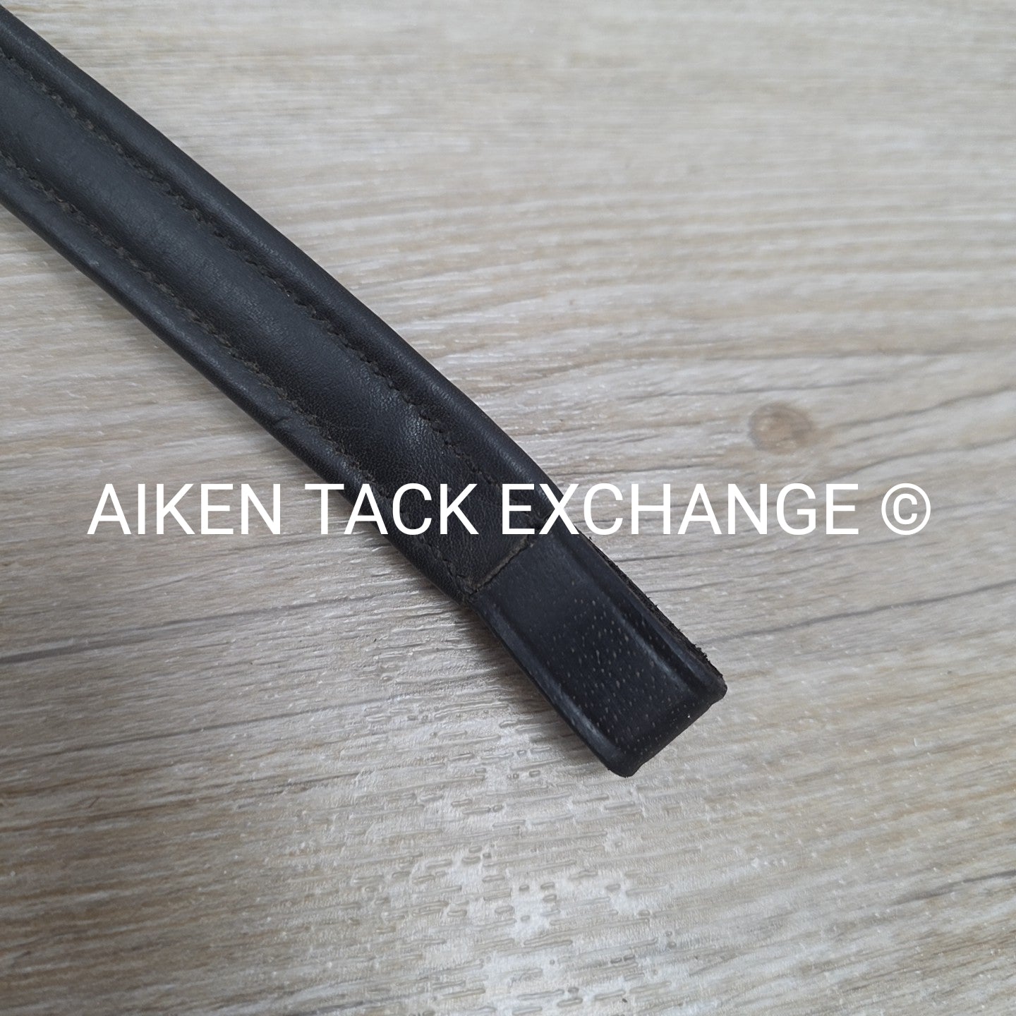 Padded Plain Raised Browband, Black, 15"