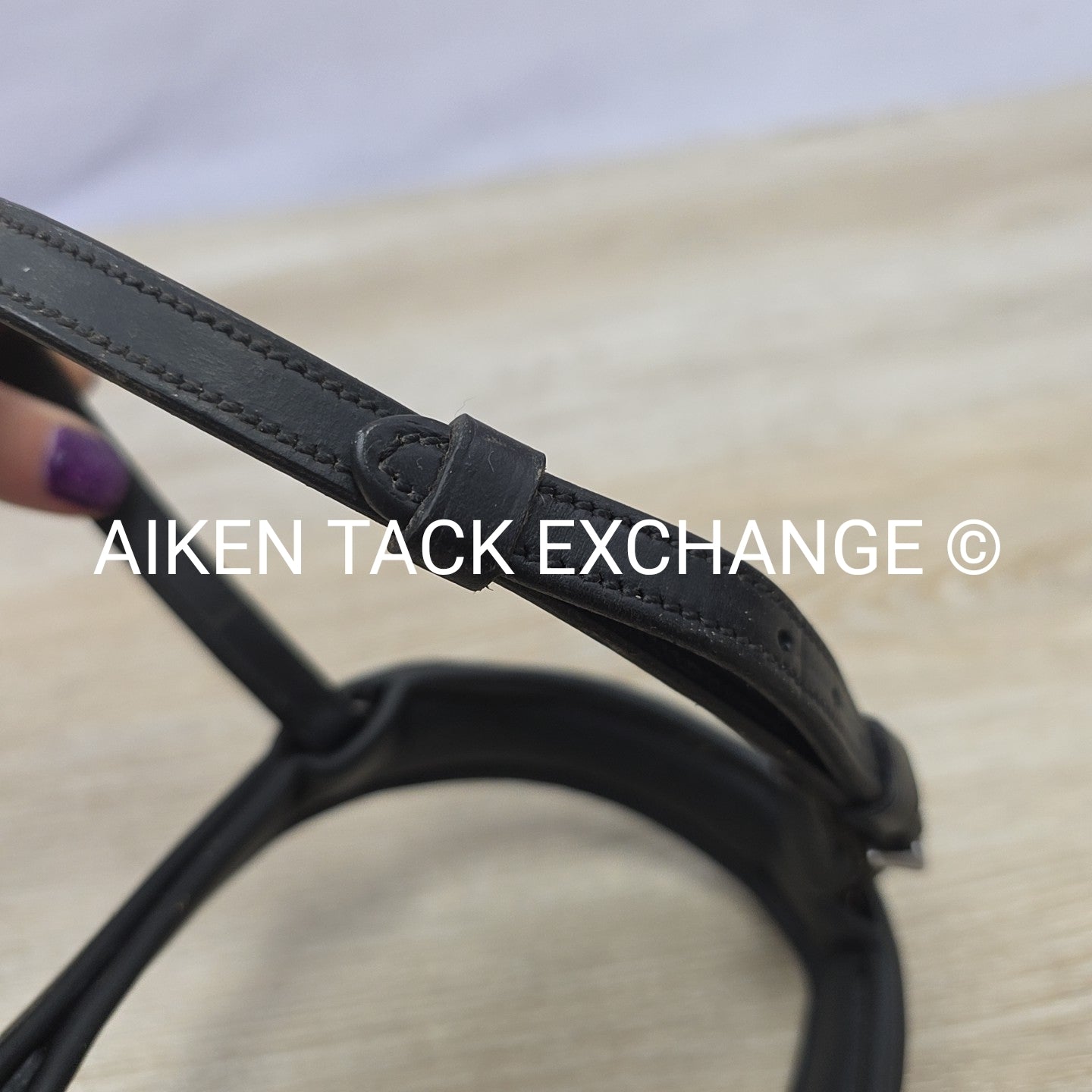Schockemohle Equitus Beta Anatomical Special Bridle, Black, No Reins, Size Cob