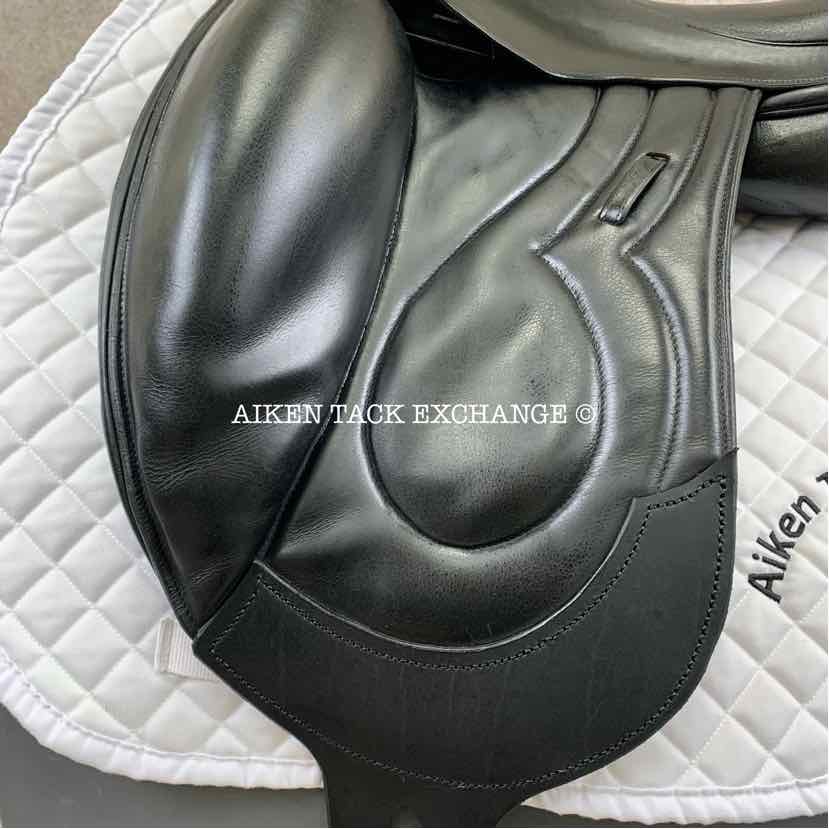 Stackhouse Monoflap Dressage Saddle, 17.5" Seat, Medium Narrow Tree, Wool Flocked Panels