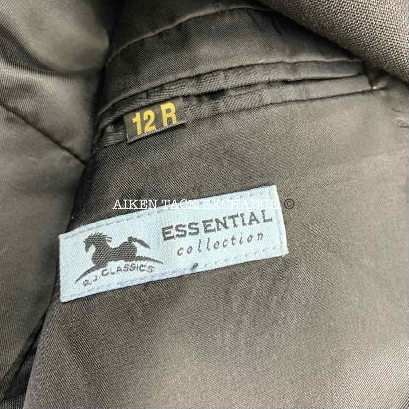 RJ Classics Essential Collection Dressage Coat, Size 12 R