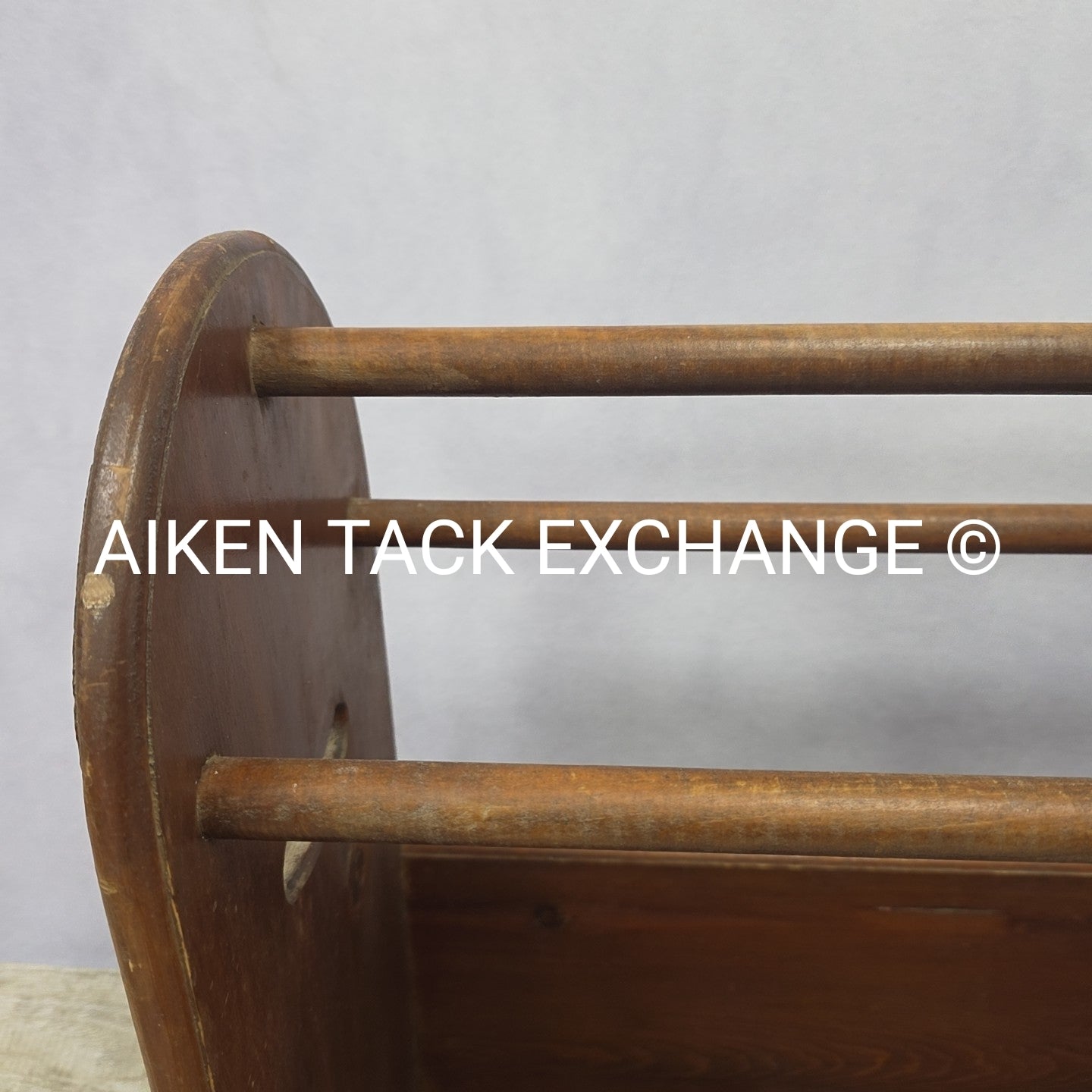 Wood Saddle Stand Tack Box