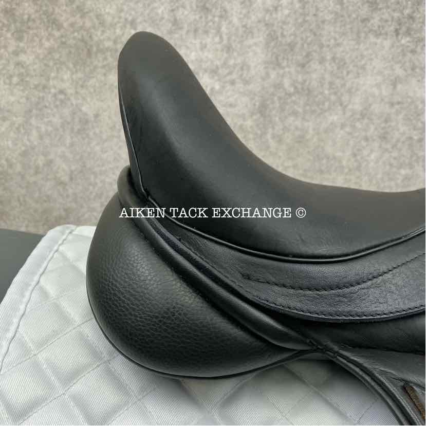 2021 Black Country Vinici Monoflap Dressage Saddle, 17" Seat, Wide Tree, Wool Flocked Panels