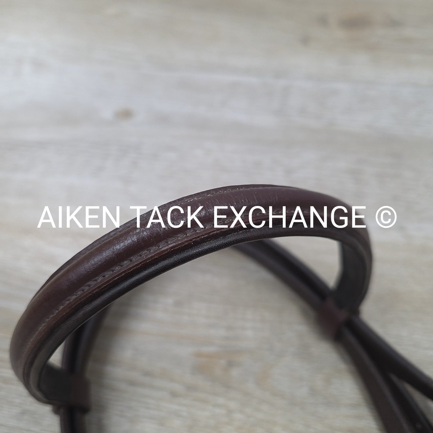 Harmohn Kraft Plain Raised Bridle with Laced Reins, Missing Flash Strap, Brown,