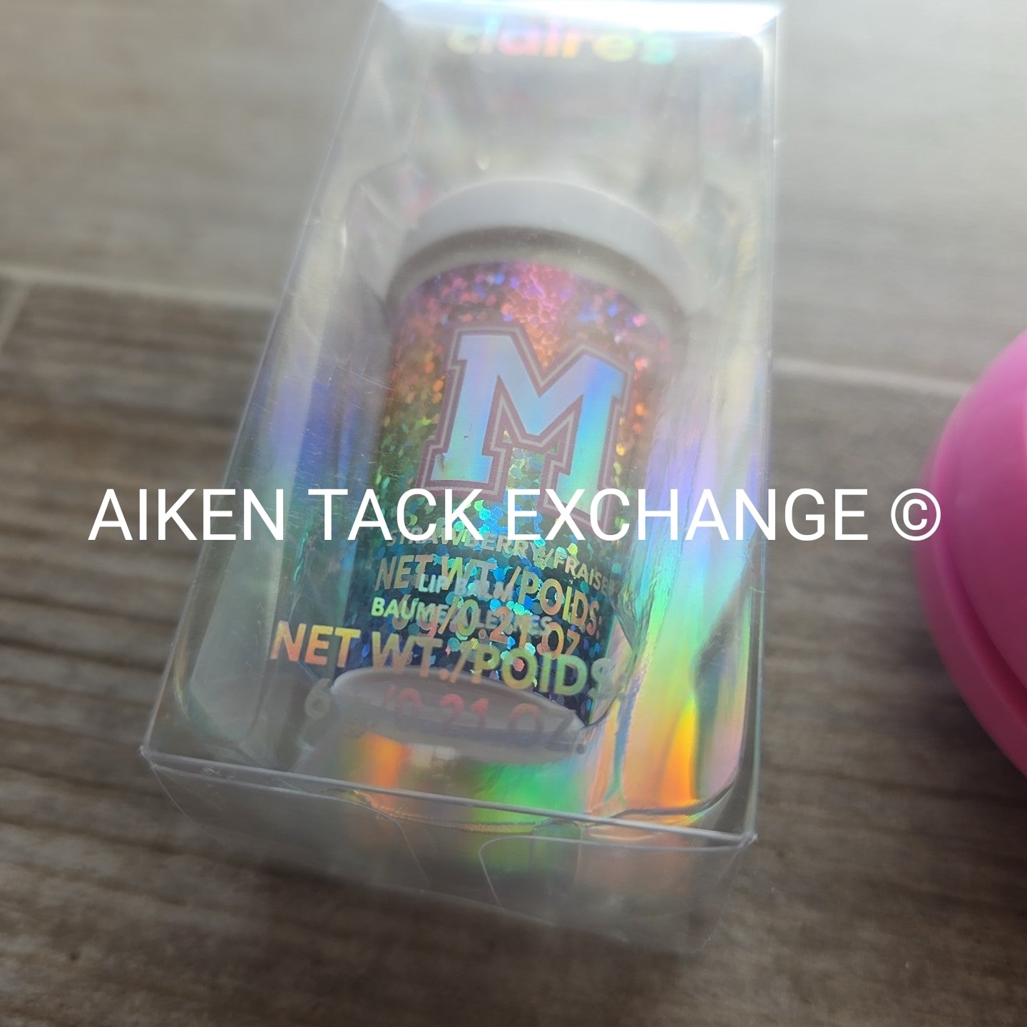 Claire's Lip Balm & Brush Set - Letter M