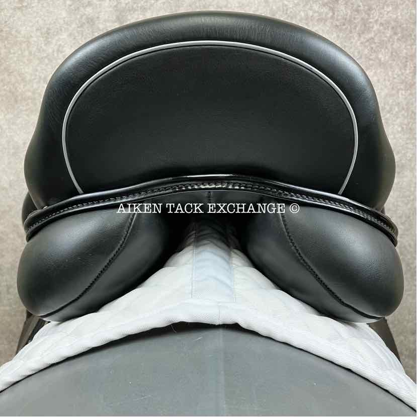 2018 Custom Saddlery Wolfgang Solo MKII Monoflap Dressage Saddle, 17.5" Seat, Adjustable Tree, Wool Flocked Panels