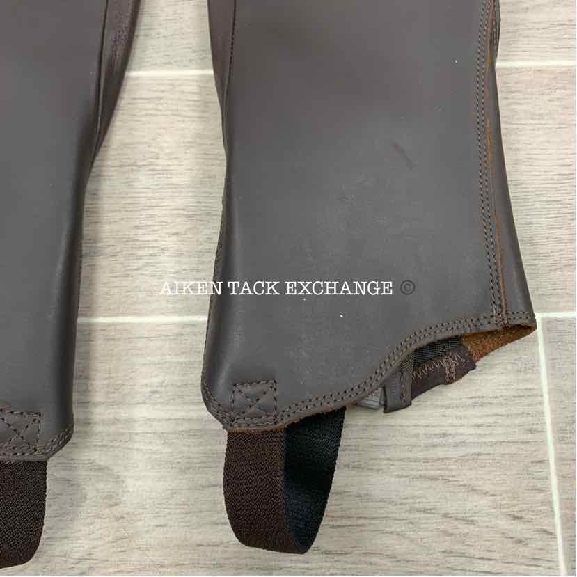 Schockemohle Tonics Sirius Half Chaps, Brown, Size 39 Calf 44 Height