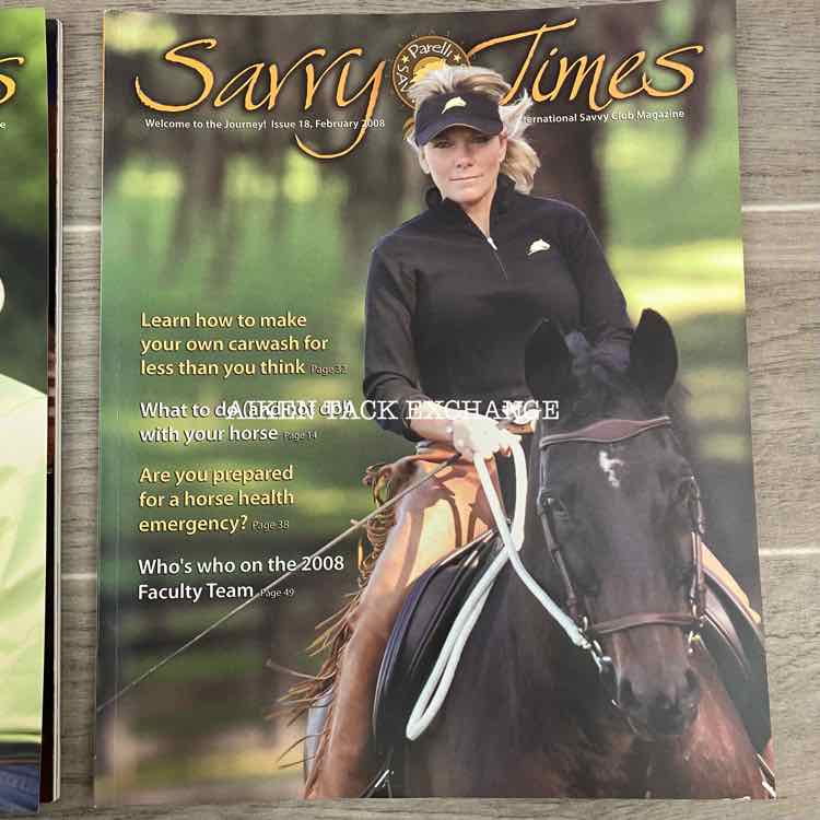 Parelli Savvy Times Magazines: February, May, August, & November 2008