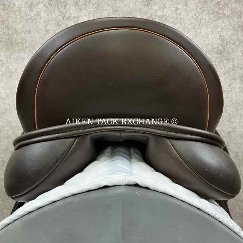 2016 Custom Saddlery Santa Cruz R Monoflap Dressage Saddle, 17.5" Seat, Adjustable Tree, Wool Flocked Panels