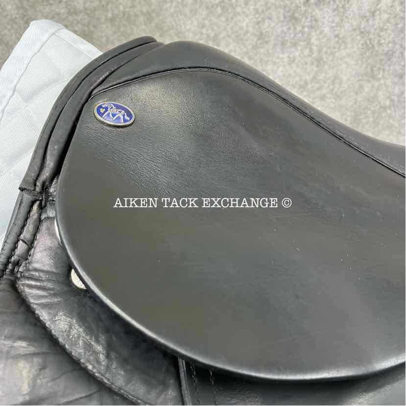 2011 Frank Baines Balance Zenith Dressage Saddle, 18" Seat, XX-Wide Hoop Tree, Wool Flocked Panels