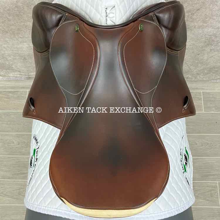 **SOLD** 2007 Prestige Nona Garson Elite Close Contact Jump Saddle, 17" Seat, 33 Tree - Medium (Adjustable), Foam Panels