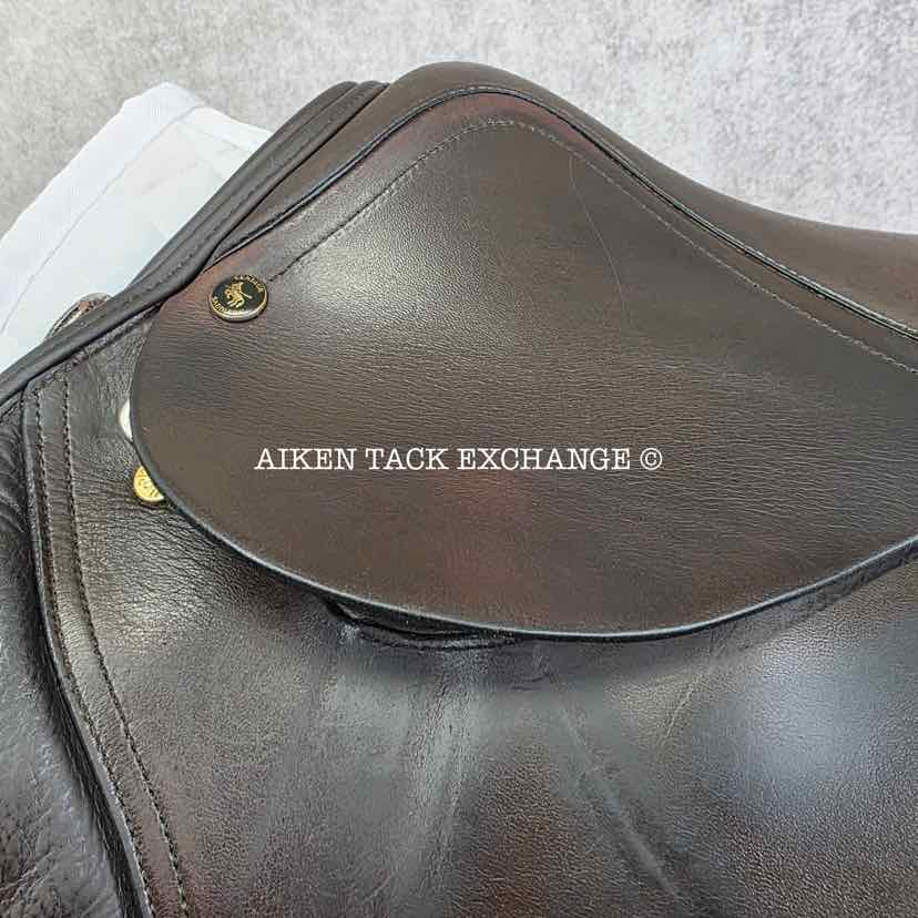 Centaur by Michael Stokes Close Contact Jump Saddle, 17.5" Seat, Medium Tree, Wool Flocked Panels