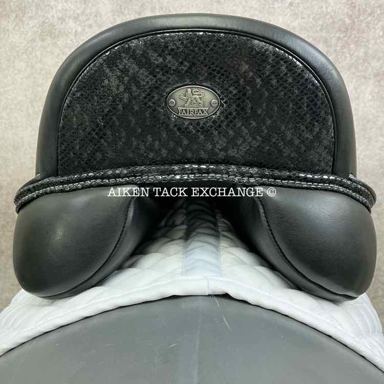 2023 Fairfax Stella Monoflap Dressage Saddle, 17.5" Seat, Adjustable Tree - Changeable Gullet, Wool Flocked Panels