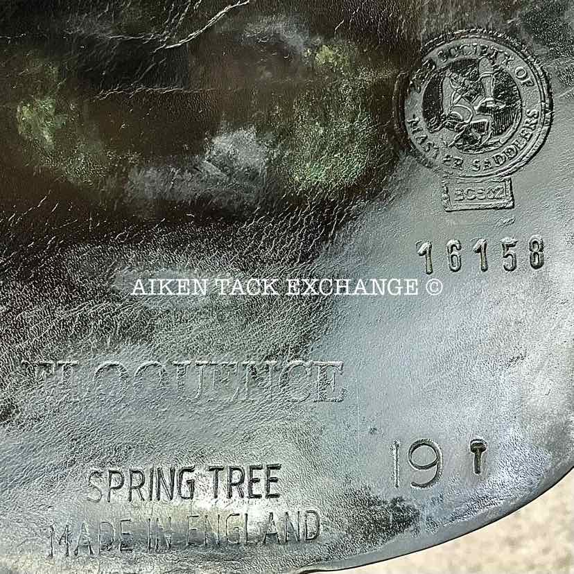 2013 Black Country Eloquence Dressage Saddle, 19" Seat, Extra Wide Freedom Hoop Tree, Wool Flocked Panels