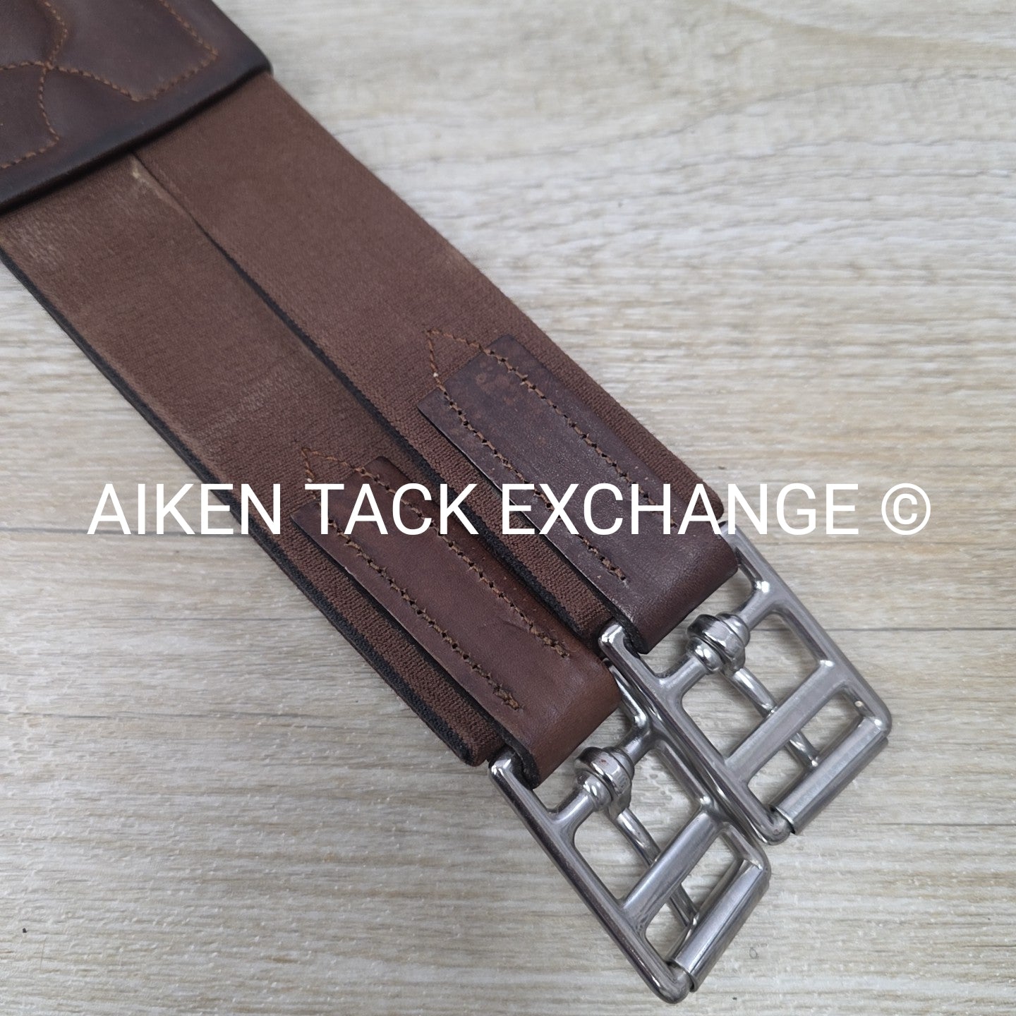 Dover Saddlery Circuit Leather Girth, Brown, 54"