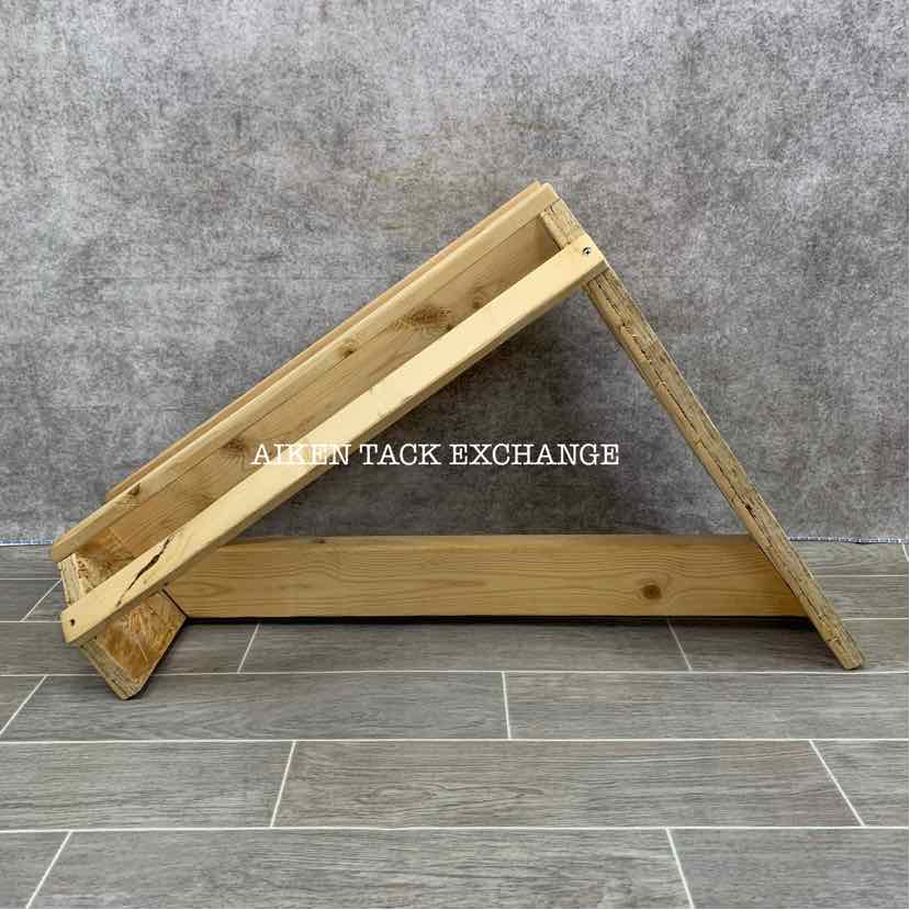 Wooden Wall-Mount Western Saddle Rack