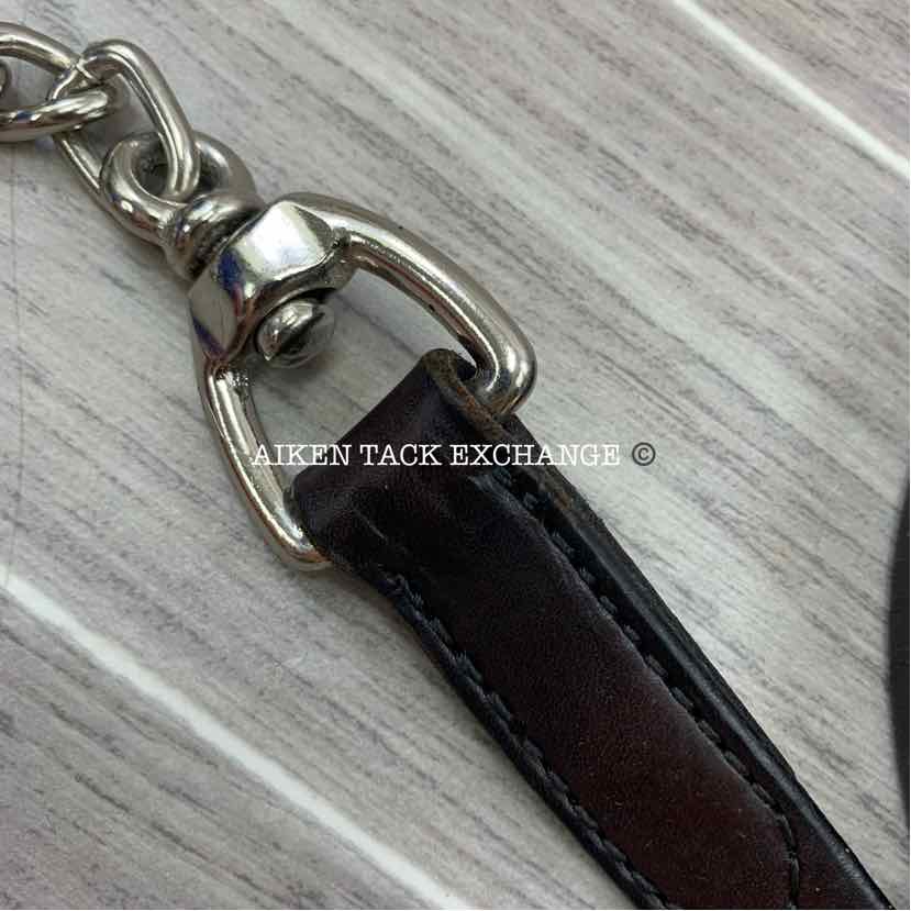 Tory Leather Show Halter & Chain Lead, Size Cob