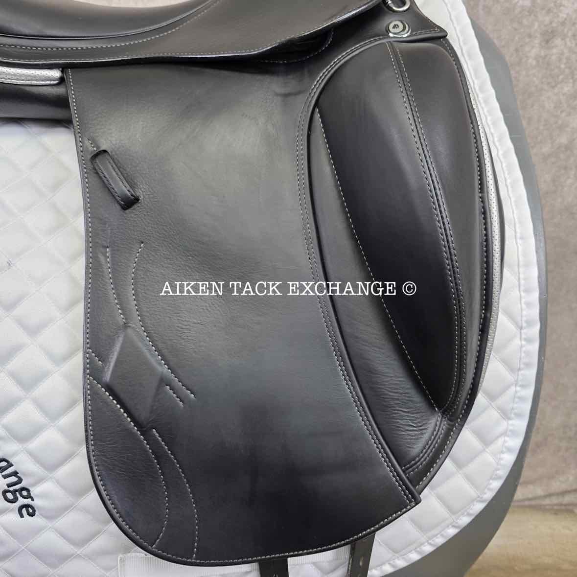 2021 Prestige Philosophy K CPS Monoflap Dressage Saddle, 18" Seat, 34 Tree - MW, Wool Flocked Panels
