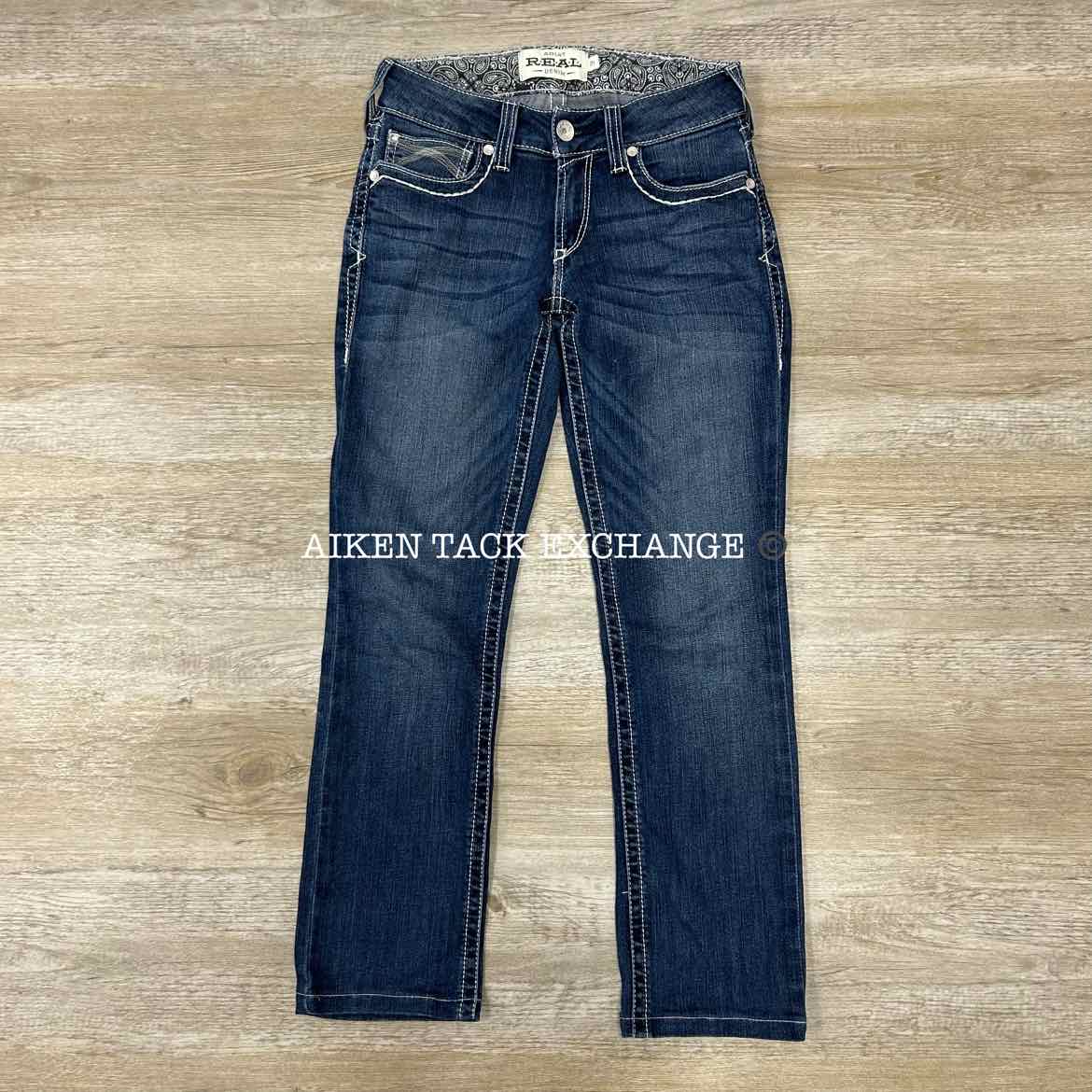 Ariat Mid Rise Straight Cut Jeans, Size 27 Short