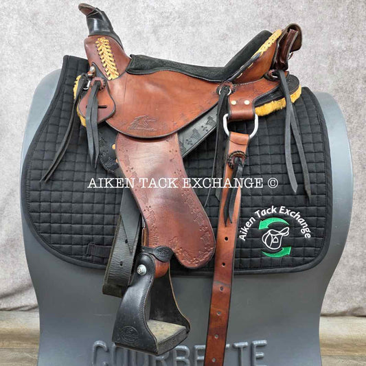**SOLD** 2016 Synergist Lightweight Trail Western Saddle, 15" Seat, Extra Wide Tree