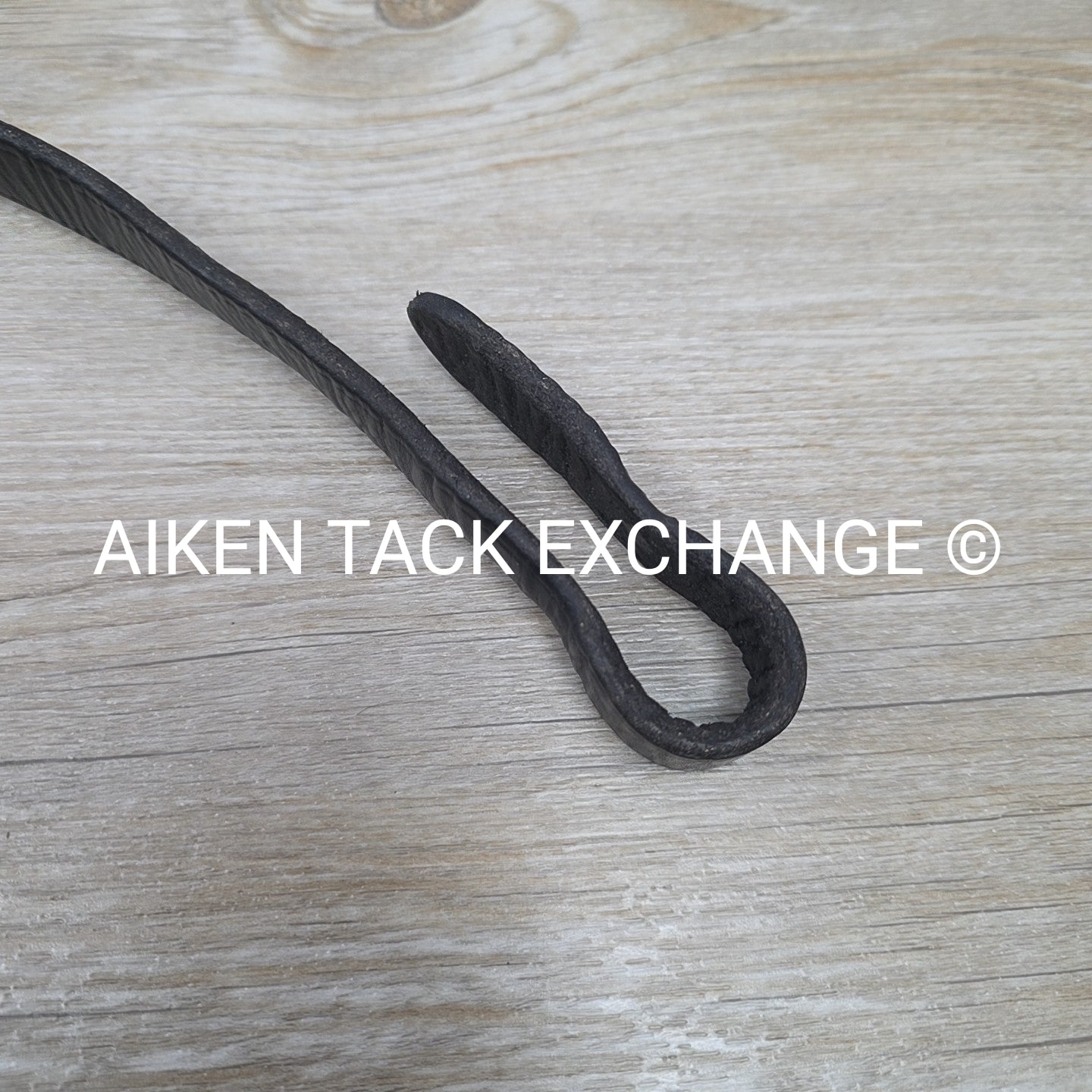 Nunn Finer Newmarket Leather Lead Shank, Black