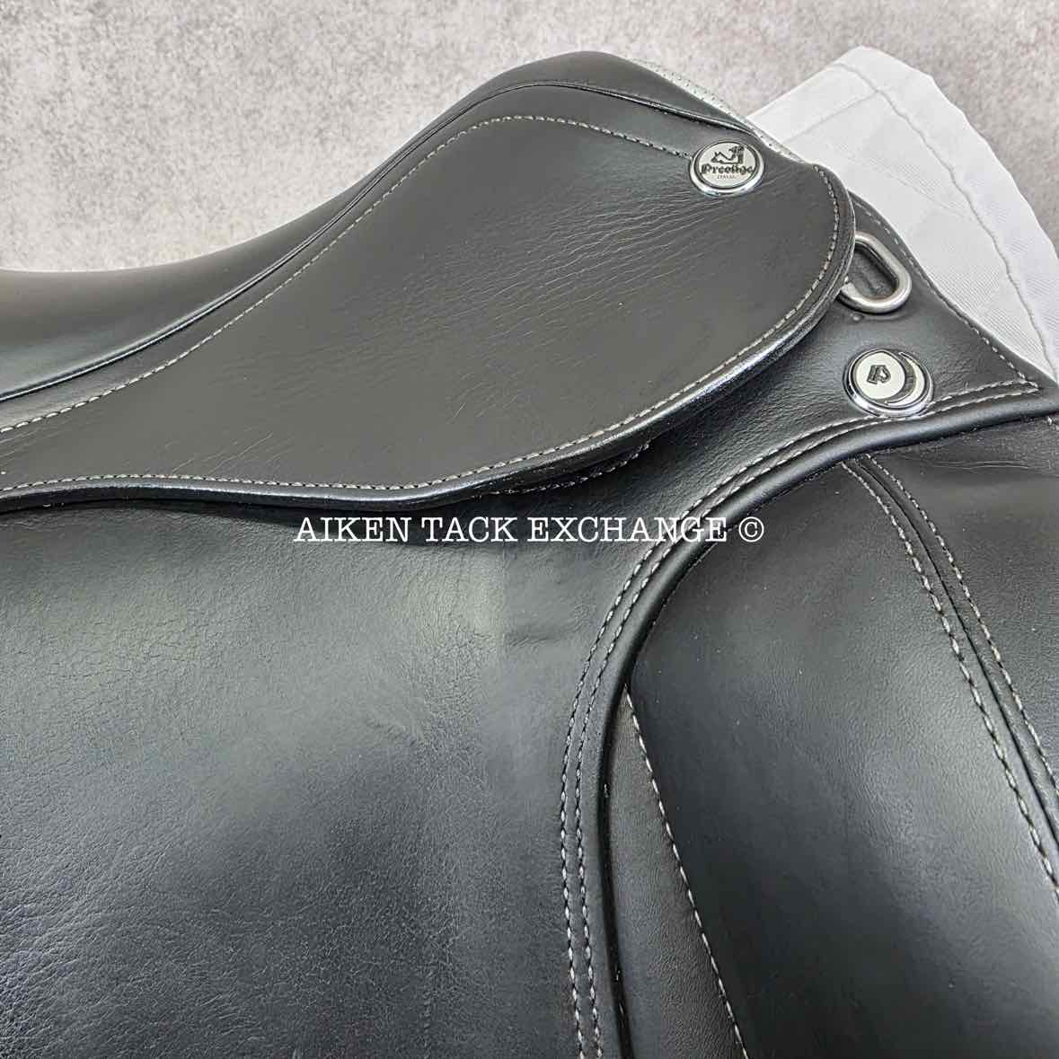 2021 Prestige Philosophy K CPS Monoflap Dressage Saddle, 18" Seat, 34 Tree - MW, Wool Flocked Panels