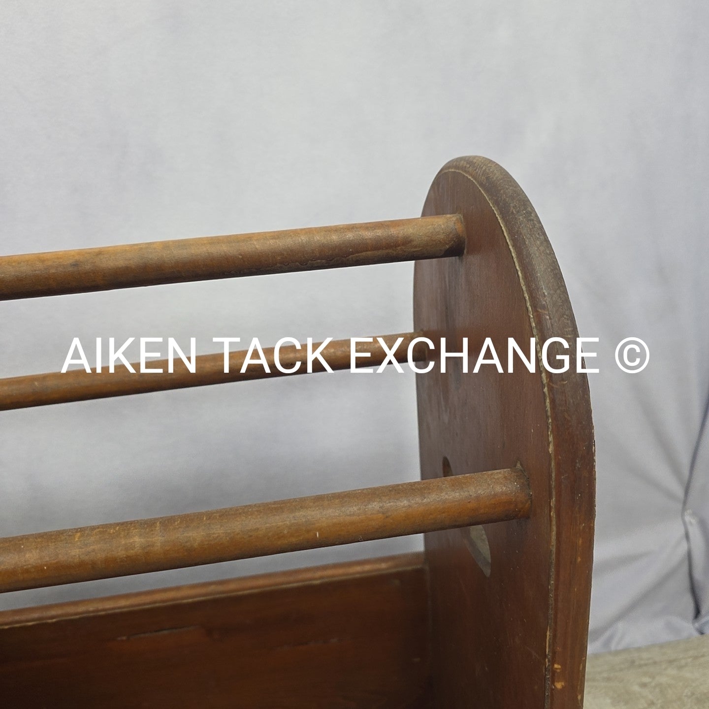 Wood Saddle Stand Tack Box